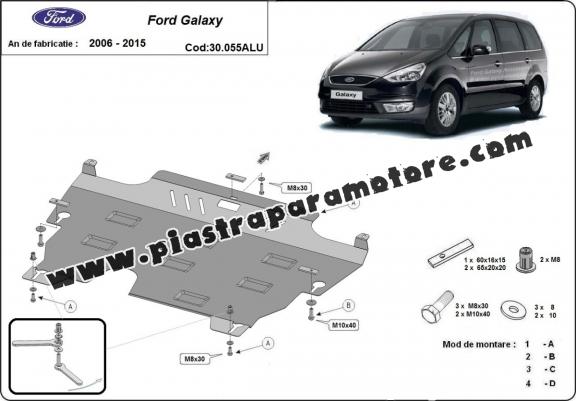Piastra paramotore di alluminio Ford Galaxy 2