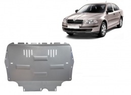 Piastra paramotore di alluminio Skoda Octavia 2