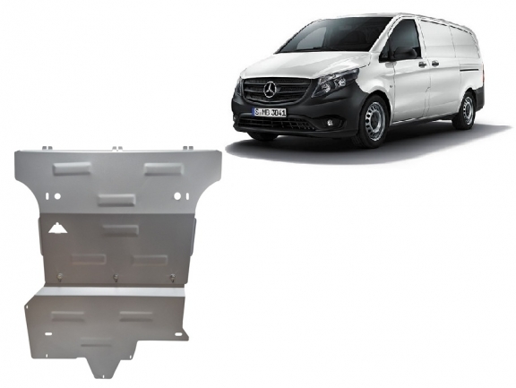 Piastra paramotore di alluminio Mercedes Viano W447
