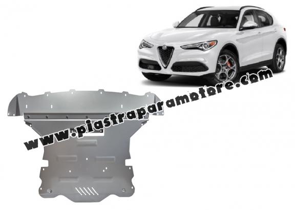 Piastra paramotore di alluminio Alfa Romeo Stelvio