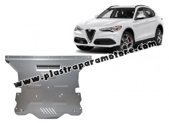Piastra paramotore di alluminio Alfa Romeo Stelvio