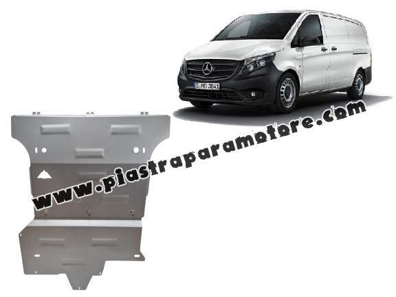 Piastra paramotore di alluminio Mercedes Viano W447