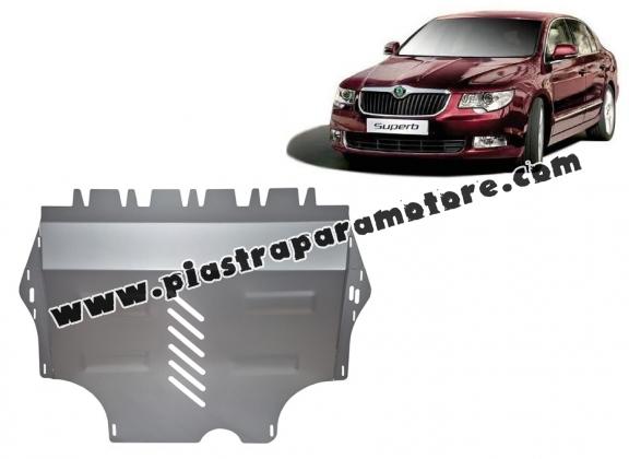 Piastra paramotore di alluminio Skoda Superb II