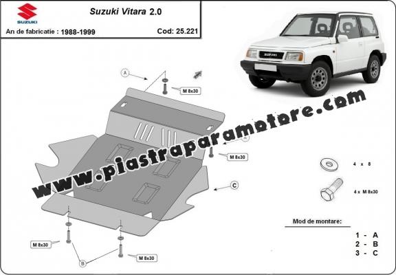 Protezione di acciaio per il cambio Suzuki Vitara 2.0