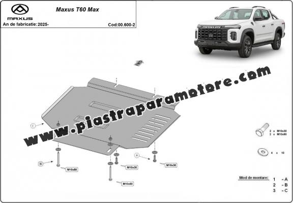 Protezione di acciaio per la ripartitore Maxus T60 Max