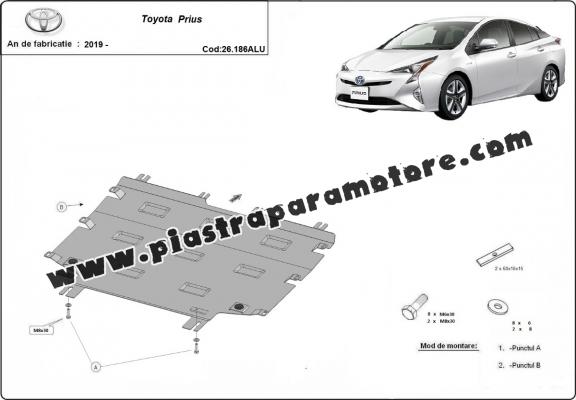 Piastra paramotore di alluminio Toyota Prius