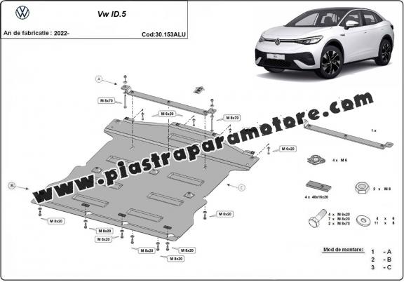 Piastra paramotore di alluminio Volkswagen ID.5