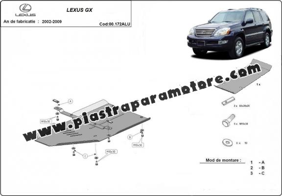 Protezione di alluminio  per il cambio Lexus GX