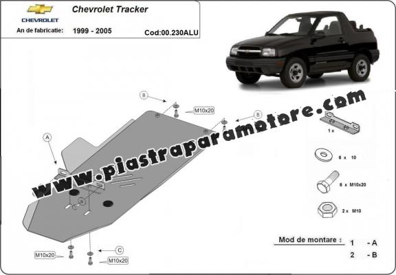 Protezione di alluminio  per il cambio Chevrolet Tracker