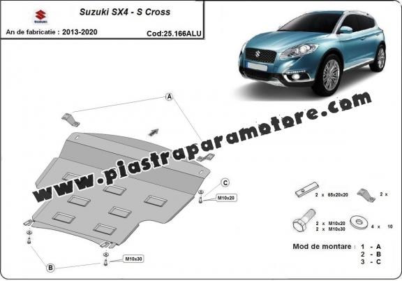Piastra paramotore di alluminio Suzuki SX4  - S Cross