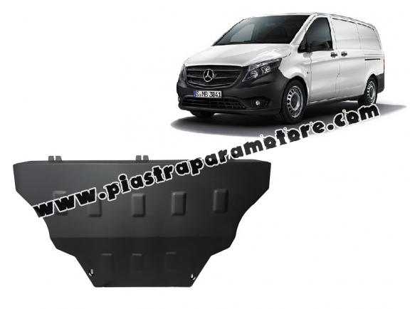 Piastra paramotore di acciaio Mercedes Vito W447, 4x2, 1.6 D