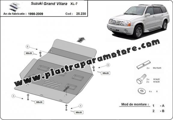 Piastra paramotore di acciaio Suzuki Grand Vitara XL-7