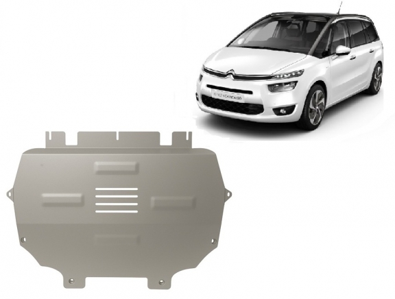 Piastra paramotore di Alluminio Citroen C4 Picasso