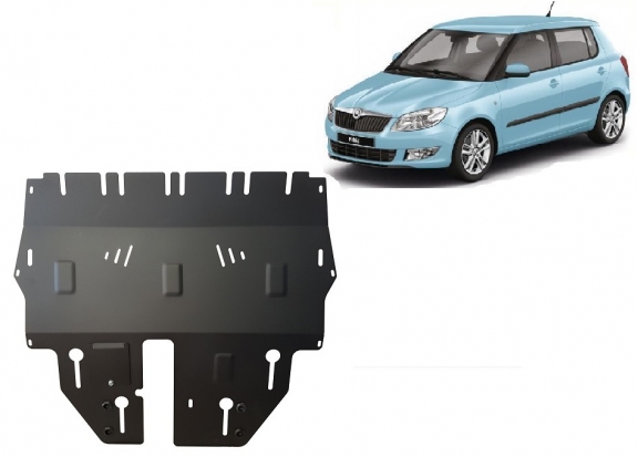 Piastra paramotore di acciaio Skoda Fabia 3