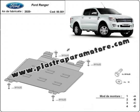 Protezione di acciaio per il cambio Ford Ranger