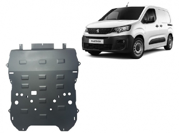 Piastra paramotore di acciaio Peugeot Partner