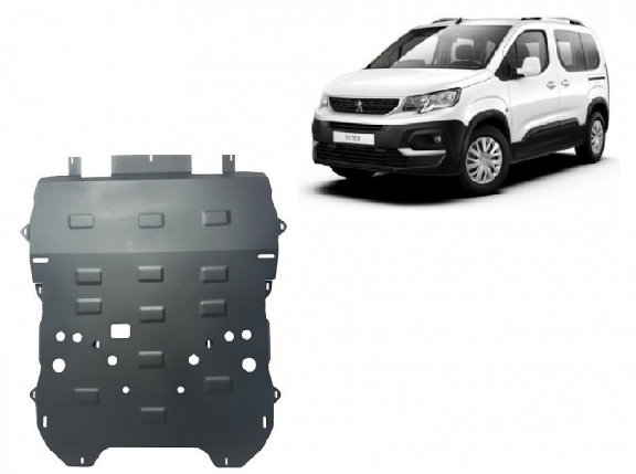 Piastra paramotore di acciaio Peugeot Rifter / Partner