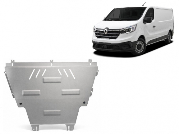 Piastra paramotore di Alluminio Renault Trafic