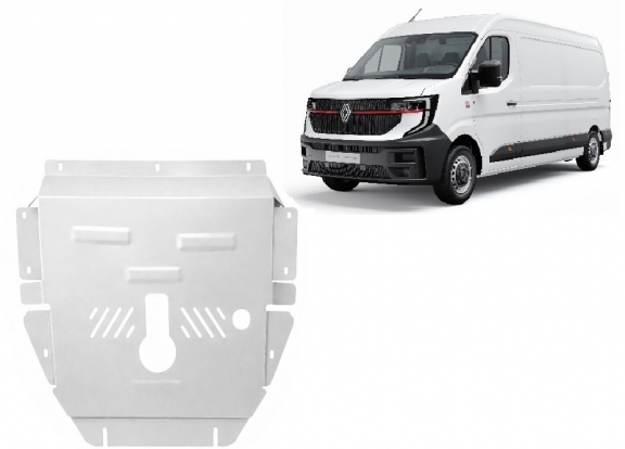Piastra paramotore di Alluminio Renault Master