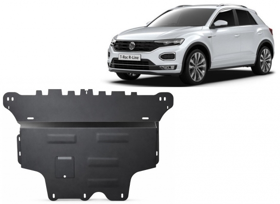 Piastra paramotore di acciaio Volkswagen T-Roc -  cambio automatico