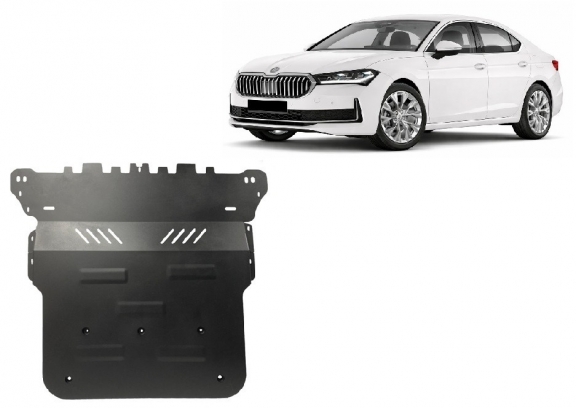Piastra paramotore di acciaio Skoda Superb 4