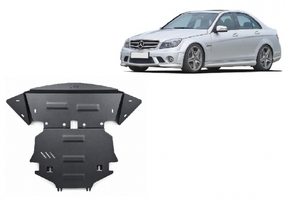 Piastra paramotore di acciaio Mercedes C-Class W204 4x4
