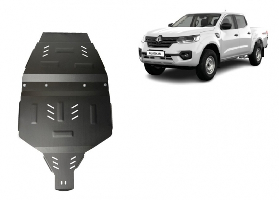 Protezione di acciaio per il cambio Renault Alaskan
