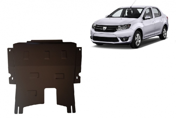 Piastra paramotore di acciaio Dacia Logan 2