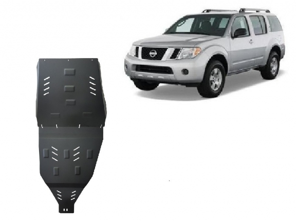 Protezione di acciaio per la differenziale e il cambio Nissan Pathfinder