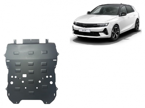 Piastra paramotore di acciaio Opel Astra L