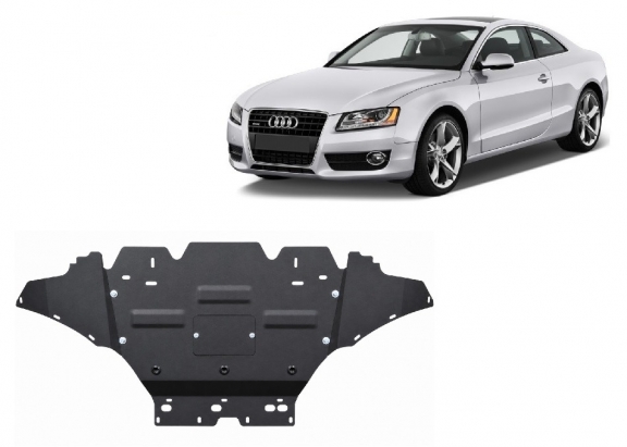 Piastra paramotore di acciaio Audi A5, benzina