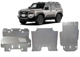 Piastra paramotore di acciaio Toyota Land Cruiser - pacchetto promozionale alluminio