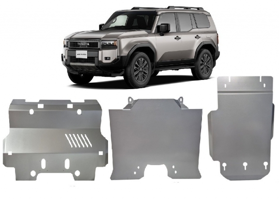 Piastra paramotore di acciaio Toyota Land Cruiser - pacchetto promozionale alluminio