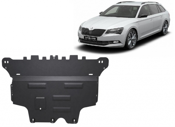 Piastra paramotore di acciaio Skoda Superb 