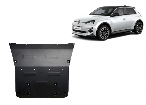 Piastra paramotore di acciaio Renault 5 E-Tech