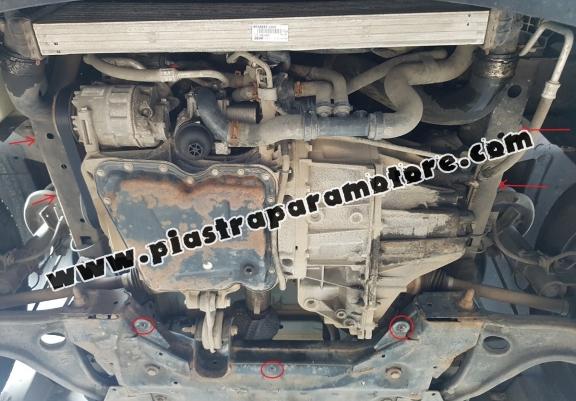 Piastra paramotore di acciaio Opel Movano B 
