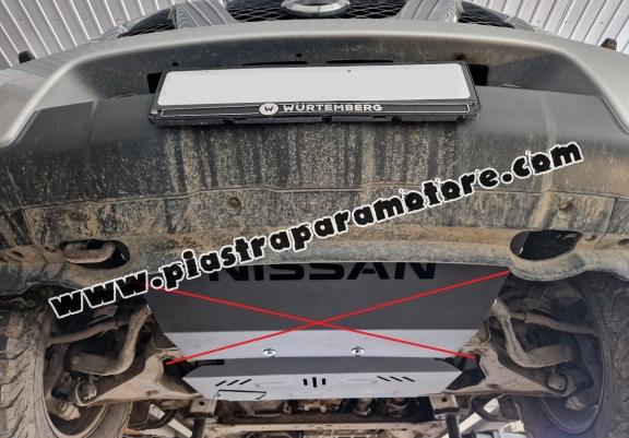 Piastra paramotore di acciaio Nissan Navara D40
