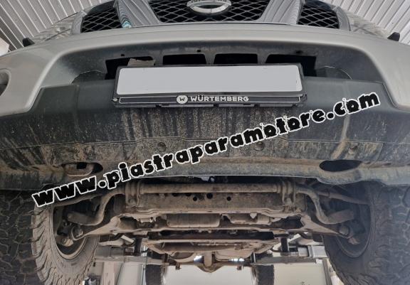 Piastra paramotore di acciaio Nissan Navara D40