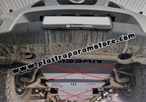 Piastra paramotore di acciaio Nissan Navara D40