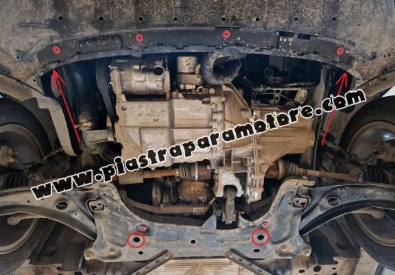 Piastra paramotore di acciaio Ford Fiesta VII