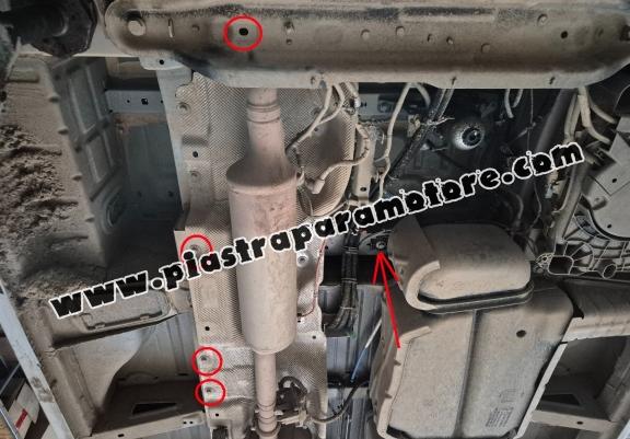 Protezione di acciaio per il EGR, system STOP&GO / catalizzatore/cat lock Renault Master 4