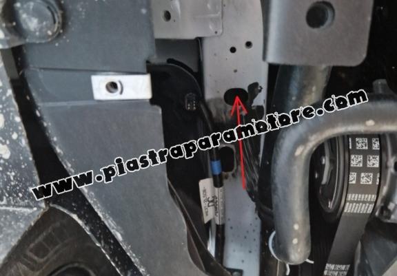 Piastra paramotore di acciaio zincato Ford Transit Custom
