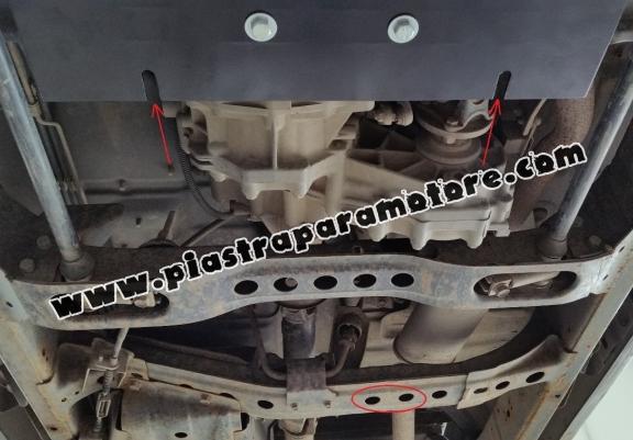 Protezione di acciaio per il cambio Nissan Navara D22