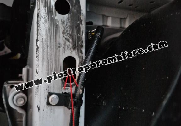 Piastra paramotore di alluminio Ford Transit Custom