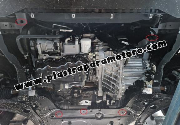 Piastra paramotore di alluminio Ford Transit Custom