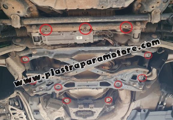 Protezione di acciaio per il cambio Audi A8