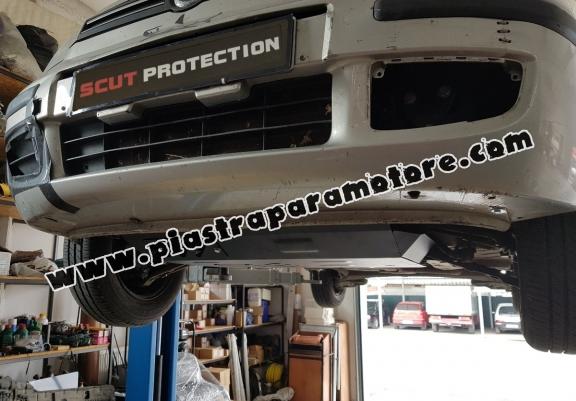 Piastra paramotore di acciaio Fiat Panda