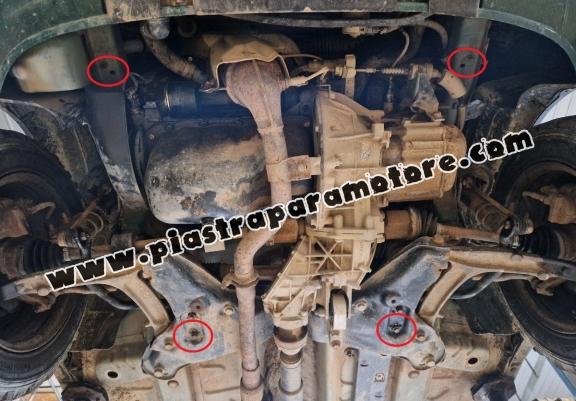 Piastra paramotore di acciaio Fiat Panda 4x4