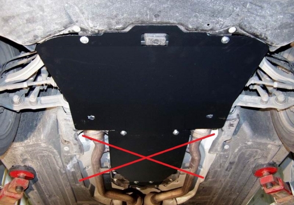 Piastra paramotore di acciaio Mercedes E-Classe W211