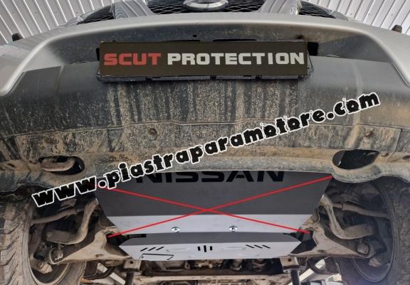 Piastra paramotore di acciaio Nissan Navara D40